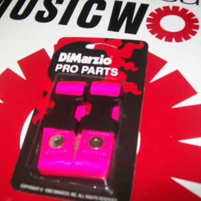 Fasteners For DiMarzio ClipLock Straps, Extra Long Length (2) NEON PINK, #DD2202PK