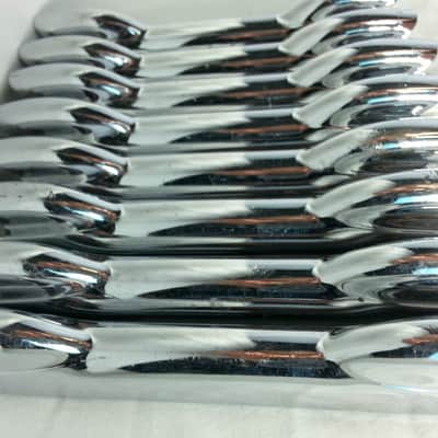 *Premier 8x Bass Drum Lugs Diamond Chrome Vintage 70s England 2-Hole Marching* - Excellent / 6.95/24.95 image 2