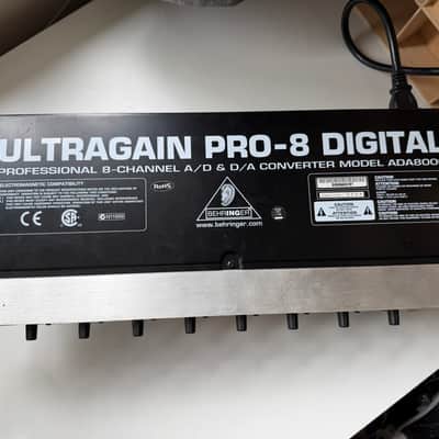 Behringer Ultragain Pro-8 Digital ADA8000 8-Channel Mic Preamp with A/D Converter 2009 - Silver image 4