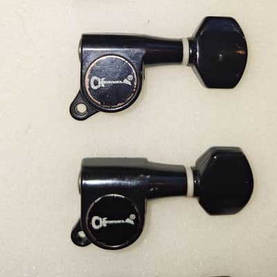 Charvel Tuning Machine set (6) RH in-line 80's - black image 2