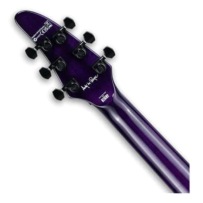 ESP LTD Andy LaRocque ALR-II QM Sig Electric Guitar - See Thru Purple - B-Stock image 5