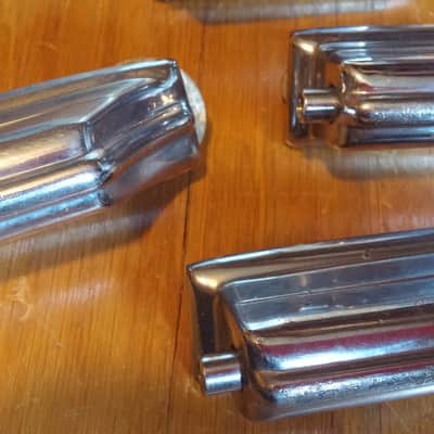 Rogers SWIVOMATIC 4 Bass Drum Beavertail LUGS 1960'S Cleveland SPRING INSERTS FELTS NO TARIFFS image 2