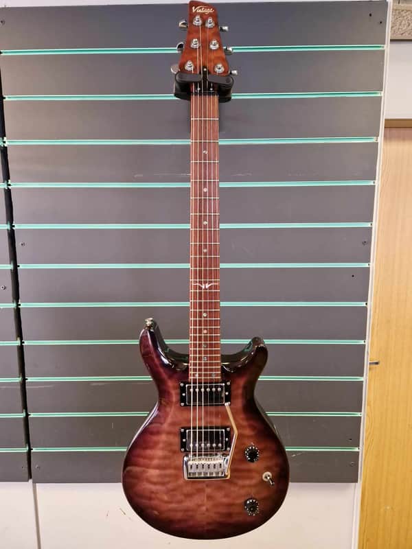 Vintage VRS100 Transparent Purple 2003 Electric Guitar image 1