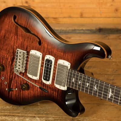 PRS SE Special Semi-Hollow - Orange Tiger Smokeburst image 5