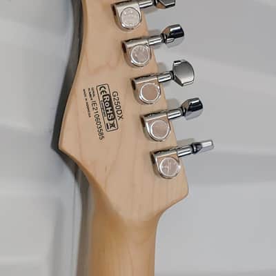 Cort G250DX Trans Blue Double Cutaway American Basswood Body Maple Neck 6-String Electric Guitar image 9