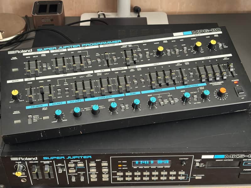 Roland MKS-80 Super Jupiter with MPG-80 Programmer