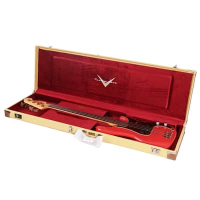 Fender Custom Shop Pino Palladino Signature Precision Bass Relic Fiesta Red over Desert Sand image 17