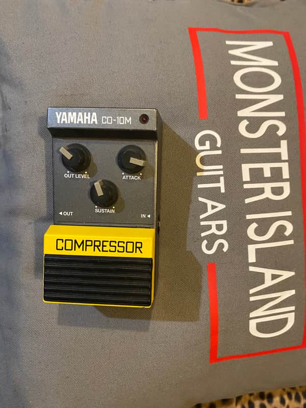 Yamaha CO-10M Compressor pedal 1980’S Mid 80’s - Yellow and grey image 1