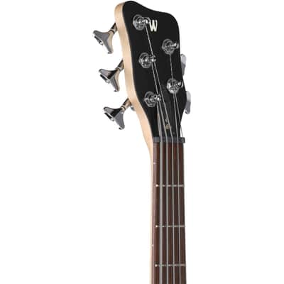 Warwick Rockbass Corvette $$ 5-String Bass, Natural Transparent Satin image 7