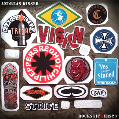 Andreas Kisser guitar stickers Charvel MODEL 2 decal Sepultura set 22 image 3