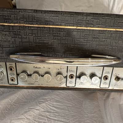 Vintage 1960's Gretsch 6165 VP  Combo Tube Amp - 2x12 Jensen C12NA - Grey Tolex image 2