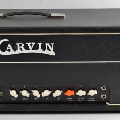 Vintage Carvin X-100 100 Watt Guitar Head Tube Amp Amplifier With Footswitch image 3