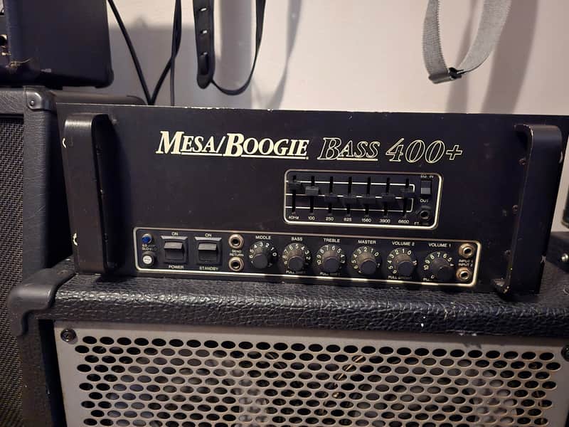 Mesa Boogie Bass 400+ 2-Channel 500-Watt Rackmount Bass Amp Head (7-Band EQ)