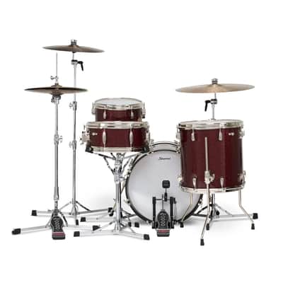 Slingerland Radio King 4pc Drum Set 18/12/14/14 Maroon Glass image 3