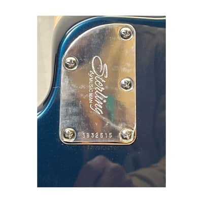 Sterling by Music Man Sterling Bass Guitar - Blue Pearl w/Rosewood FB - C-Stock image 4