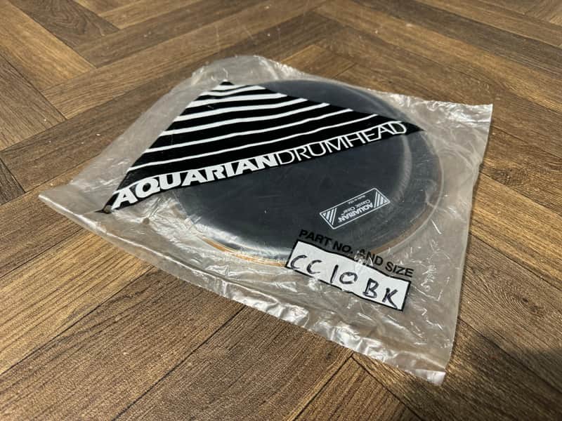 Aquarian Classic Clear 10" Tom Drum Head / Black #AA16 image 1