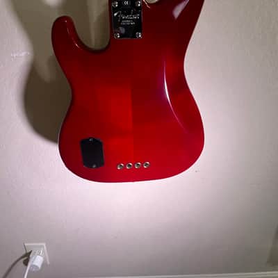Fender American Deluxe Precision Bass with Rosewood Fretboard 2000 - Crimson Transparent image 9