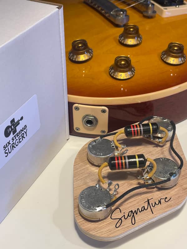Gibson Les Paul Hand Wired Harness CTS & Centralabs Bumblebee PIO Caps - Vintage image 1