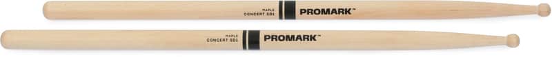 Promark Concert SD1 Maple Drumsticks - Wood Tips (2-pack) Bundle image 1