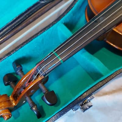 Josef Lorenz Luby Schonbach size 3/4 violin, Czech, Glasser Bow image 6