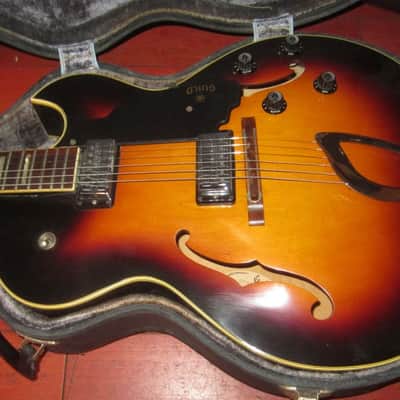 1967 Guild CE-100 Hollowbody Electric Sunburst w/ Original Case image 9