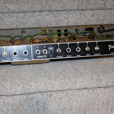 Vintage 1965 Fender Blackface Tremolux Tube Amp Chassis Project image 2
