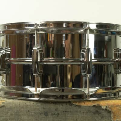 1980s Ludwig 6.5x14 LM402 Supraphonic Snare Drum image 6