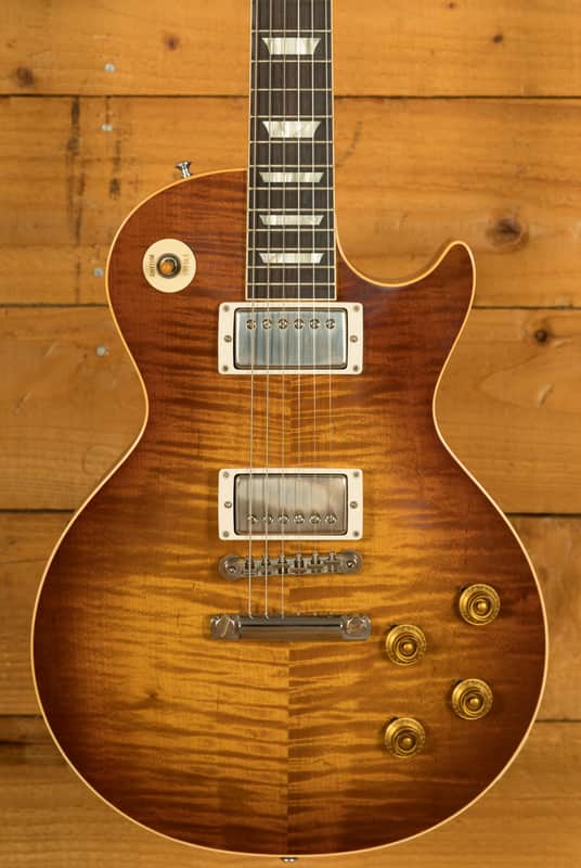 Gibson Custom 1959 Les Paul Standard Torrefied AAA Top | Ice Tea - VOS image 1