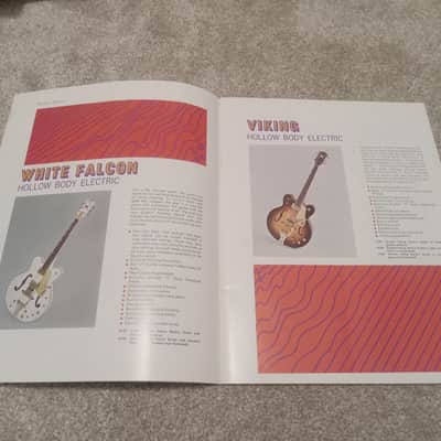 Vintage 1968 Gretsch Guitar, Bass, Amplifier Catalog! Rare, Original Case Candy, Paperwork! image 4