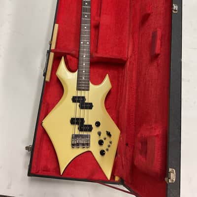 BC Rich MIJ NJ Warlock Bass White 1984 Moser Electronics W/OHSC image 16