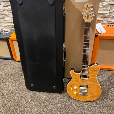 Ernie Ball Music Man Axis Super Sport lefty Natural Flame Maple Top image 11