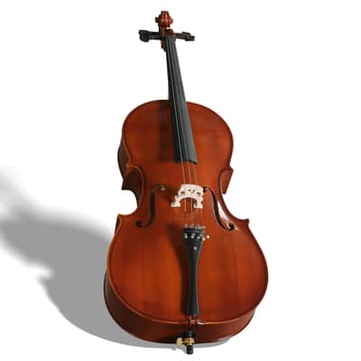 🎅🎄 For Pros and Beginners! Natural Finish Cello +Case/Bag +Bow +Wax image 9