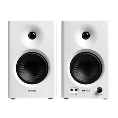 Edifier MR4 Powered Studio Monitor Speakers, 4" Active Near-field Monitor Speaker - White (Pair) image 2