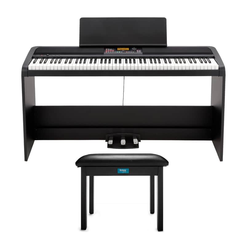 Korg XE20SP 88-Key Digital Ensemble Piano Bundle with Knox Gear Piano Bench image 1