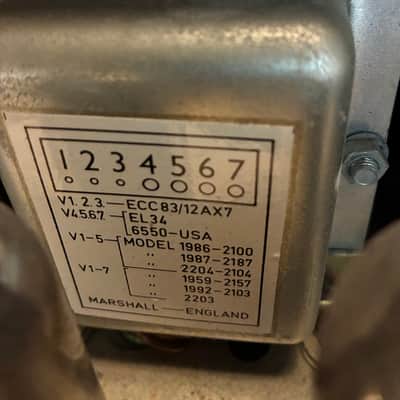 Marshall JMP 1959 MK II Super Lead 2-Channel 100-Watt Guitar Amp Head 1975 - 1981 - Black image 14