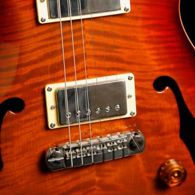 PRS McCarty Hollowbody Dark Cherry Sunburst Electric Guitar 1998 Pre-Owned image 6