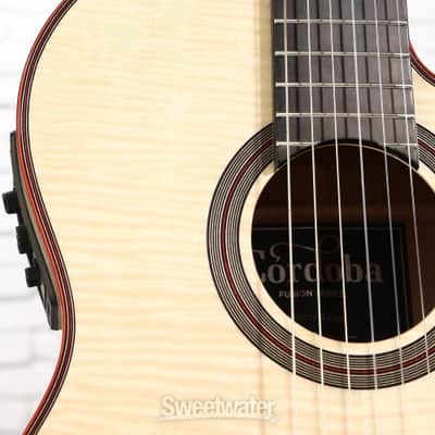 Cordoba Fusion 12 Exotic Top Nylon-string Acoustic-electric Guitar - White Sands (Fus12ExWSd1) image 6