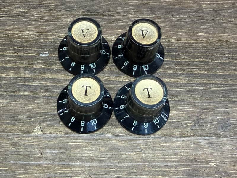 Epiphone Japan Knob Set Of 4 70s guyatone Kawai image 1