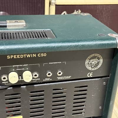 Trace Elliot C50 Speed Twin Combo 1995 - killer combo in Green & Blue Tolex all NOS & never used. image 11