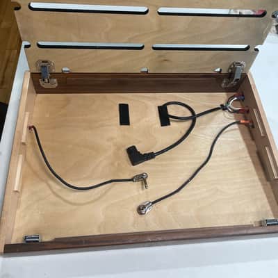 Oak/Mahogany Custom Wood Pedalboard image 5