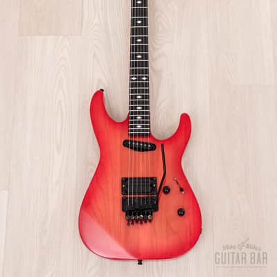 1980s ESP Custom Shop Vintage Superstrat “T. Shibahara” Pink Sunburst w/ Floyd Rose, Dimarzio & Case image 2