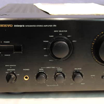 Onkyo A-807 Integrated Stereo Amplifier w/ Early 1990's Black image 3