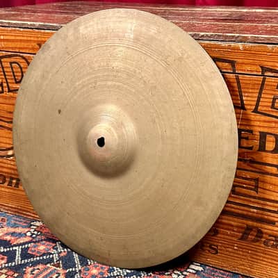 14" Zildjian A 1940s 1st Stamp / 2nd Stamp / Pre-Trans Stamp Small Crash / Hi-Hat Single Cymbal 626g *Video Demo* image 4