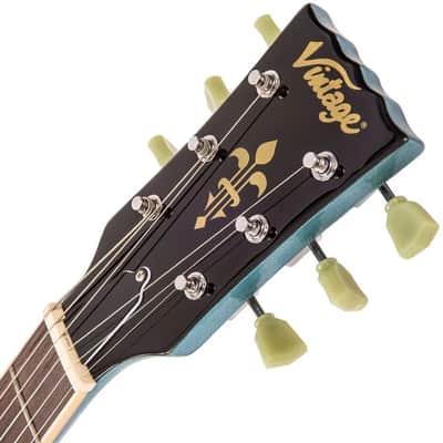 Vintage VS6V Reissued with Vintage Style Vibrato - Gun Hill Blue (VS6VGHB) image 7