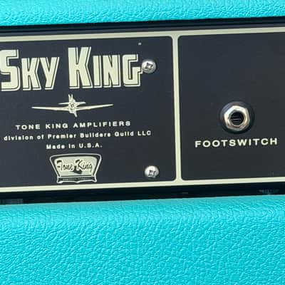 Tone King Sky King 2-Channel 35-Watt 1x12" Guitar Combo 2018 - Present - Turquoise - !st Run image 10