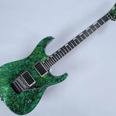 ESP M-II 2016 Exhibition Japan Custom Shop Guitar in Liquid JEM Green Finish image 2