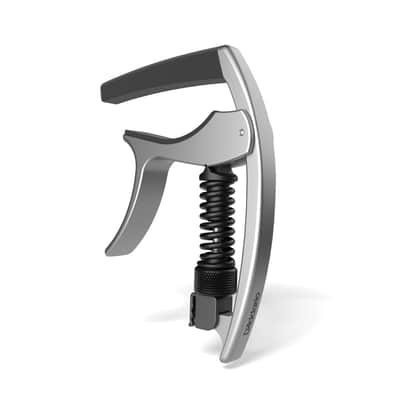Planet Waves Tri Action NS Capo Silver PW-CP-09S Acoustic or Electric Guitar image 2