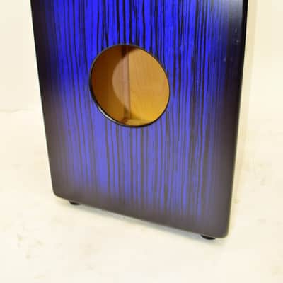 Latin Percussion LP Aspire Accents Snare Cajon, Blueburst Streak image 4