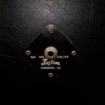 Kustom Stack K250-1 Bass Head Kustom 1-18B Cabinet and Kustom X1-18B Cabinet with Audio Power Module Early-mid 1970's - Black Tuck & Roll Naugahyde image 18