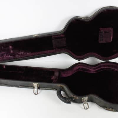 1973 Vintage Gibson L6-S/Marauder/S-1 Original Hard-shell Case Burgundy plush Interior 1970s USA image 6